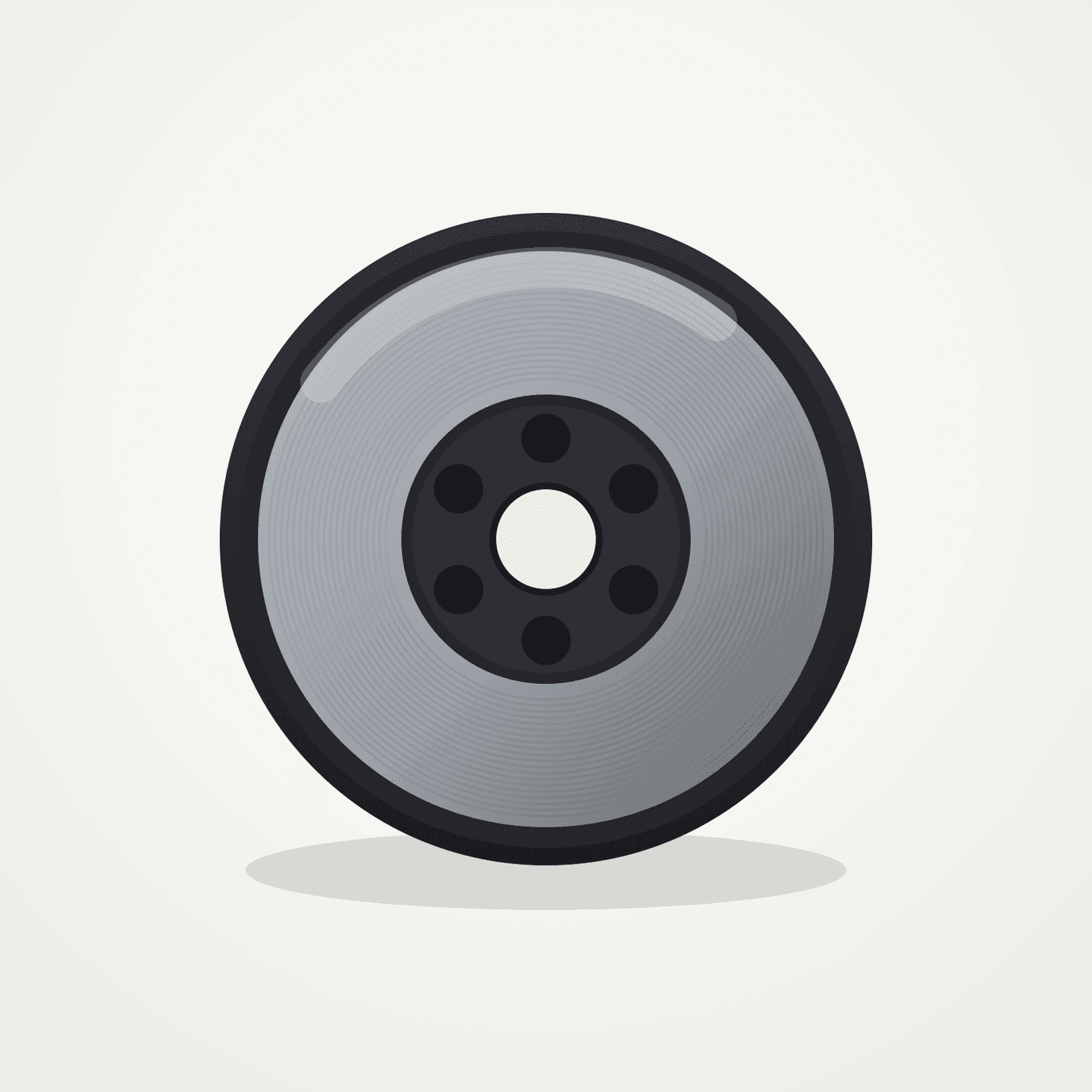 Filament spool — Fog Gray